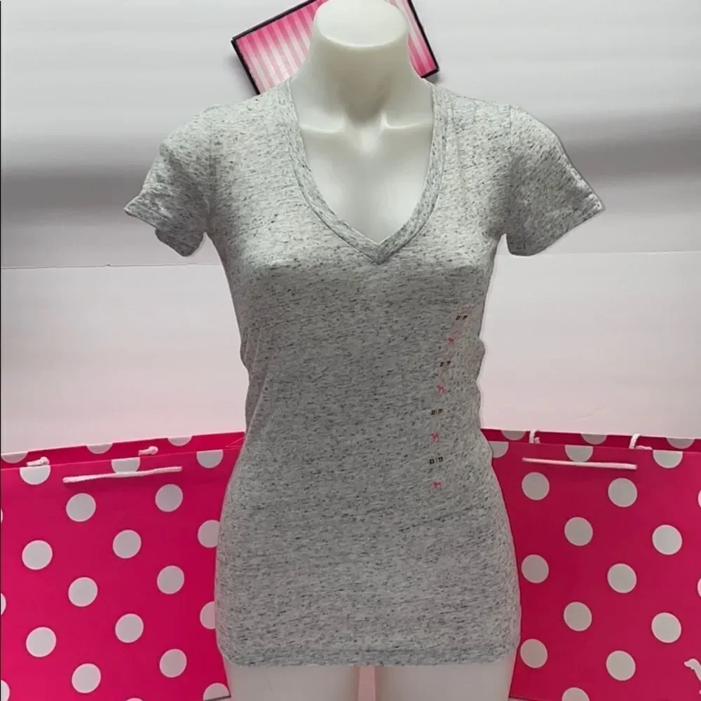🔥Victoria secret Pink t-shirt sz XS New - Picture 6 of 8
